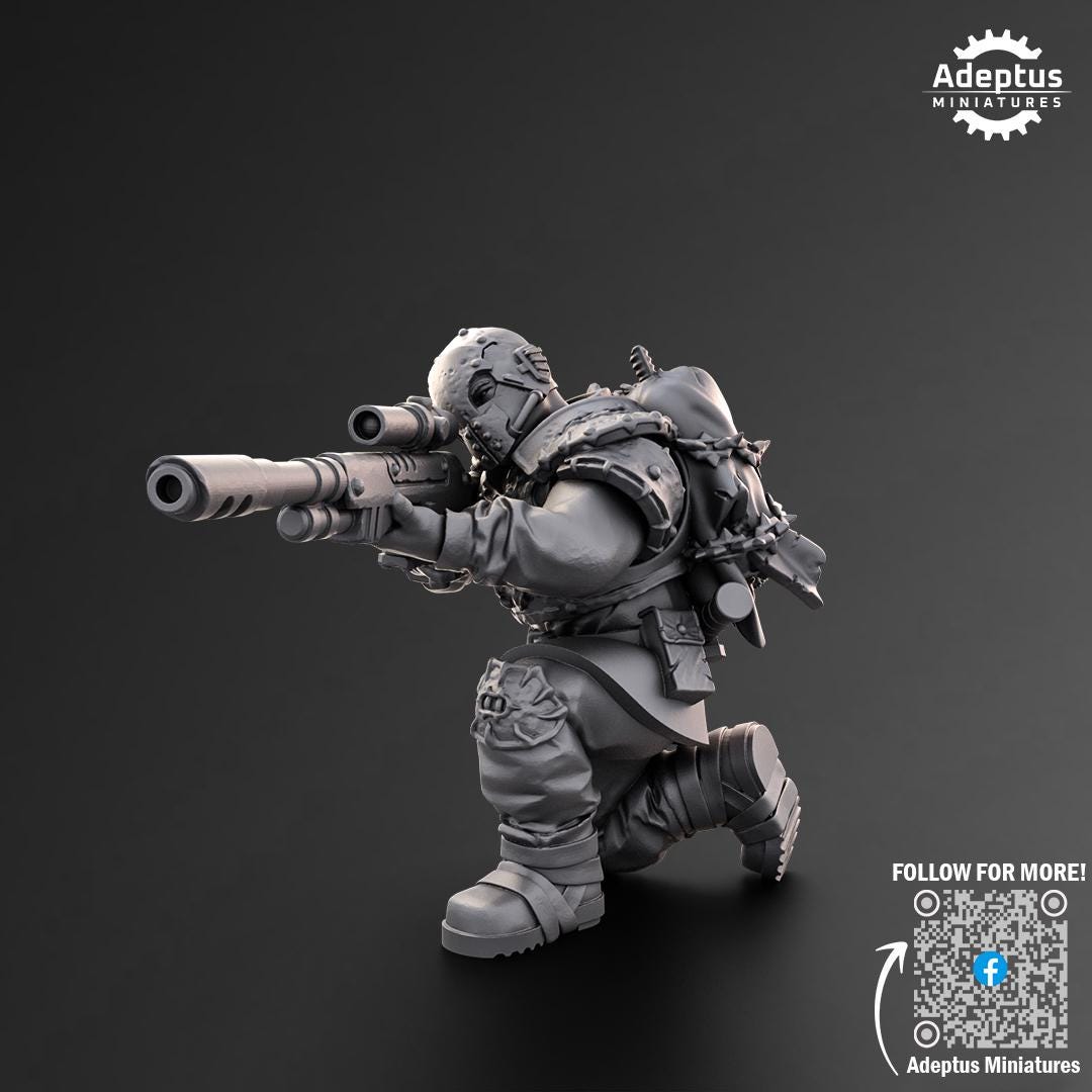 Adeptus Miniatures Dark Krocs. Snipers Renegades and Heretics (Custom Order) - product image 4 of 6