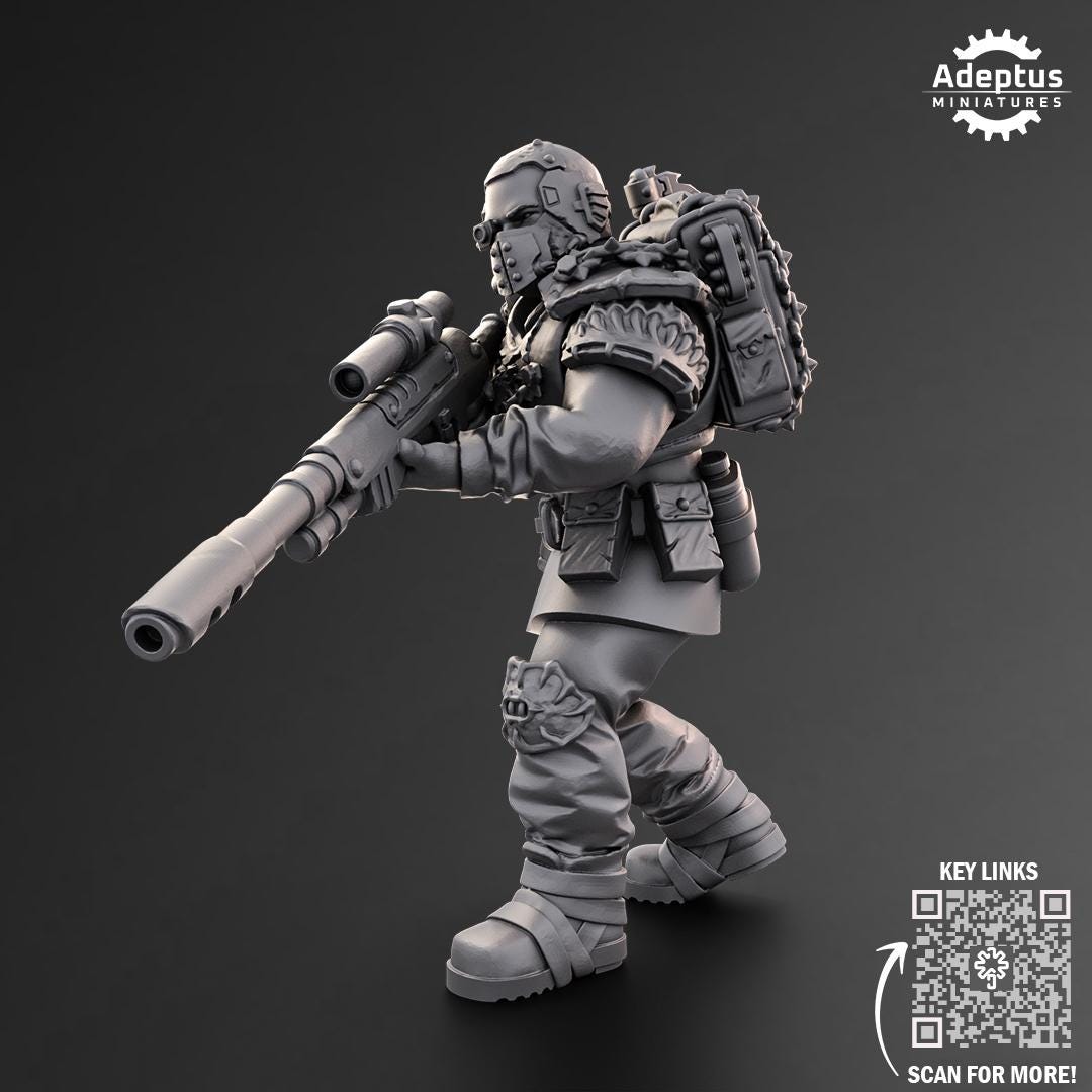 Adeptus Miniatures Dark Krocs. Snipers Renegades and Heretics (Custom Order) - product image 5 of 6