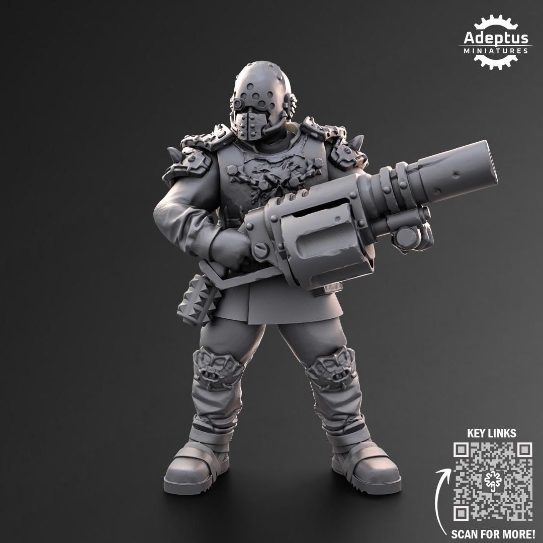 Adeptus Miniatures Dark Krocs. Special Weapons Renegades and Heretics (Custom Order) - product image 5 of 6