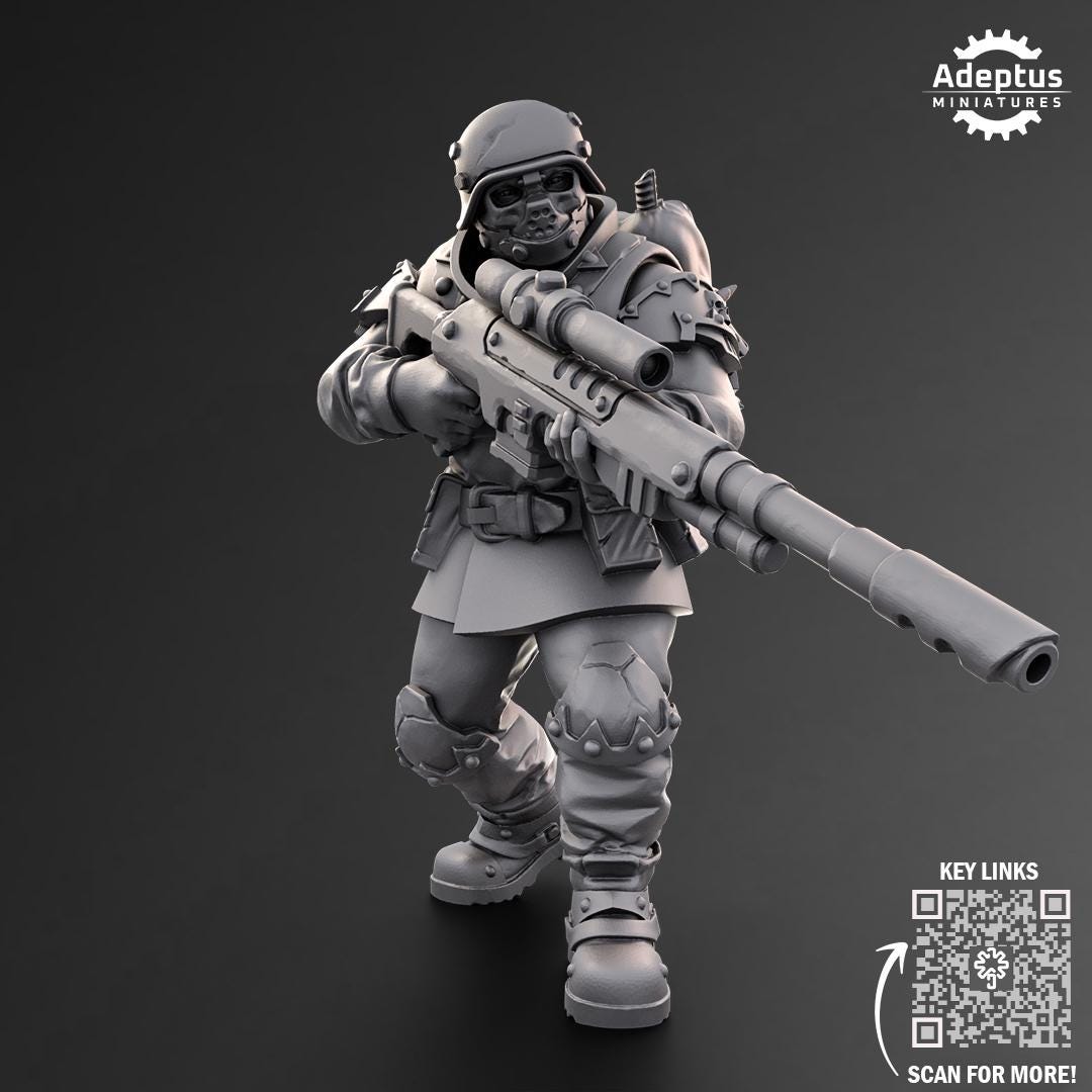 Adeptus Miniatures Varrox Regiment. Snipers Renegades and Heretics (Custom Order) - product image 5 of 6