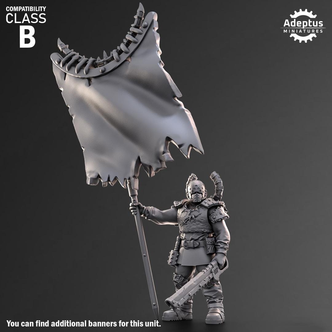 Adeptus Miniatures Dark Krocs. Command Squad Renegades and Heretics (Custom Order) - product image 2 of 8