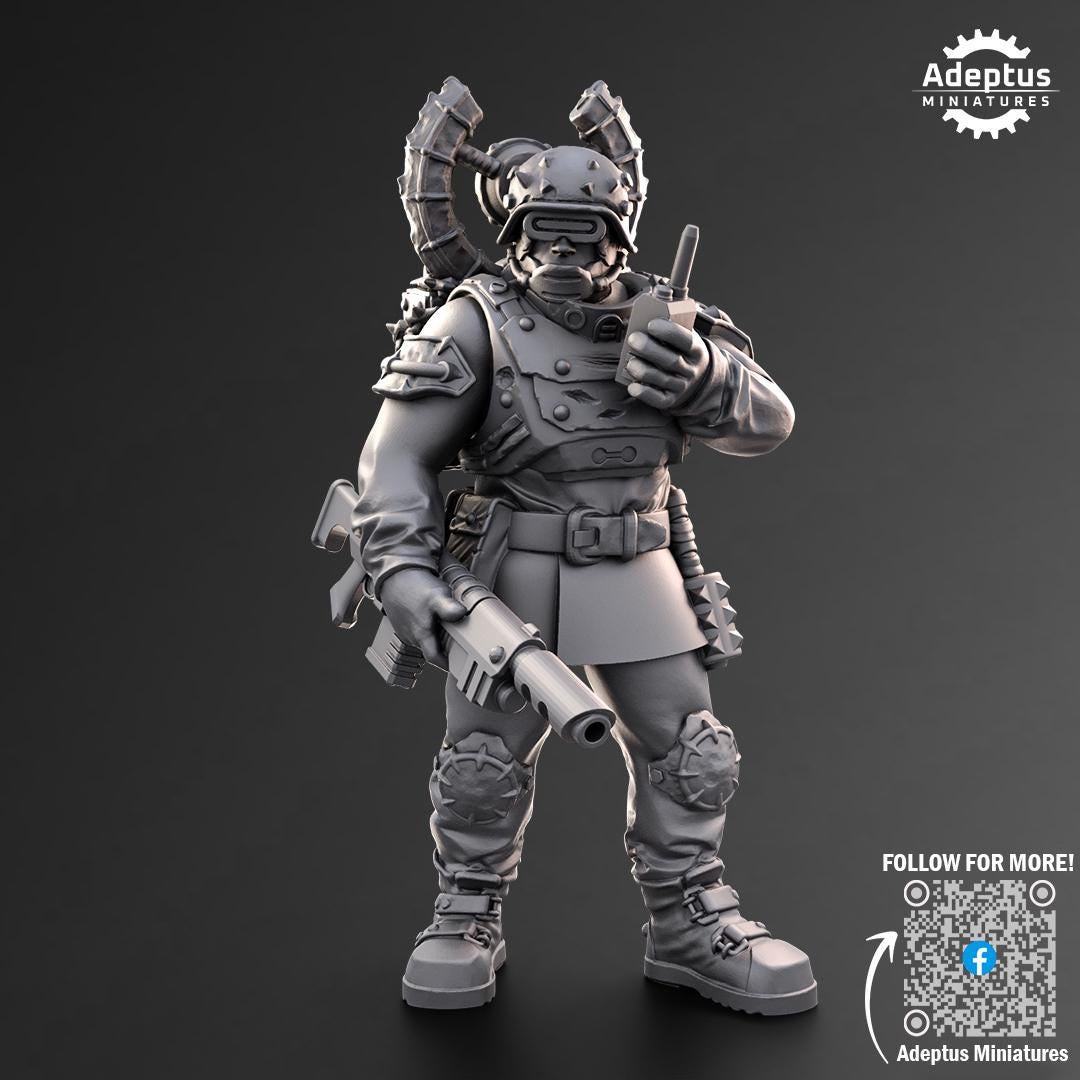 Adeptus Miniatures Sons of Iron. Command Squad Renegades and Heretics (Custom Order) - product image 5 of 8