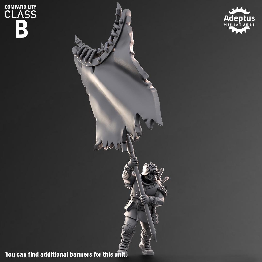 Adeptus Miniatures Varrox Regiment. Command Squad Renegades and Heretics (Custom Order) - product image 2 of 8