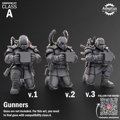Adeptus Miniatures Dark Krocs. Renegades and Heretics Heavy Weapons Teams x3 (Custom Order) - product image 3 of 9