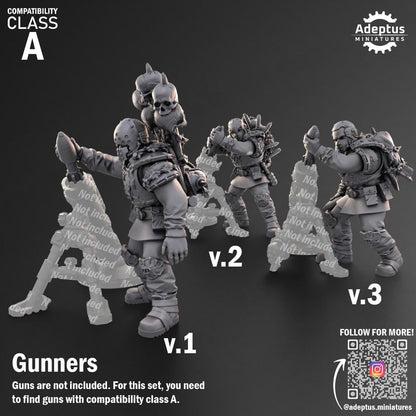 Adeptus Miniatures Dark Krocs. Renegades and Heretics Heavy Weapons Teams x3 (Custom Order) - product image 6 of 9