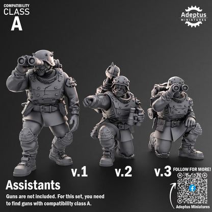 Adeptus Miniatures The Sons of Iron. Renegades and Heretics Heavy Weapons Teams x3 (Custom Order) - product image 7 of 9