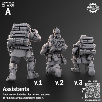 Adeptus Miniatures The Sons of Iron. Renegades and Heretics Heavy Weapons Teams x3 (Custom Order) - product image 8 of 9