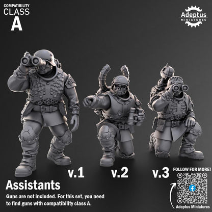 Adeptus Miniatures Varrox Regiment. Renegades and Heretics Heavy Weapons Teams x3 (Custom Order) - product image 7 of 9