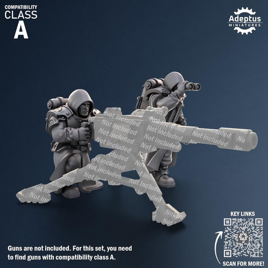 Adeptus Miniatures Janissaries Regiment Heavy Weapons Teams x3 (Custom Order) - product image 2 of 8