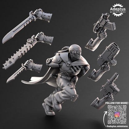 Adeptus Miniatures Commander Fang. Pose 2. Imperial Guard (Custom Order) - product image 3 of 3