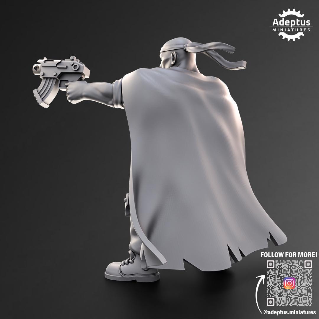 Adeptus Miniatures Commander Fang. Pose 1. Imperial Guard (Custom Order) - product image 3 of 4