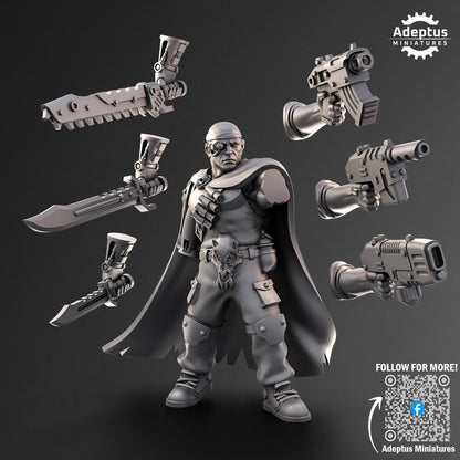 Adeptus Miniatures Commander Fang. Pose 1. Imperial Guard (Custom Order) - product image 4 of 4