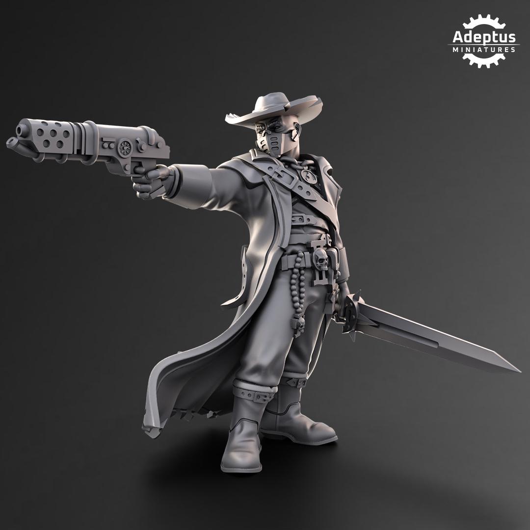 Adeptus Miniatures Inquisitor Ravena. Pose 1. Imperial Guard (Custom Order) - product image 1 of 4