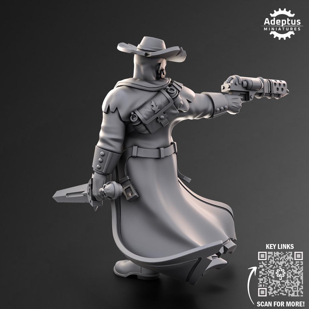 Adeptus Miniatures Inquisitor Ravena. Pose 1. Imperial Guard (Custom Order) - product image 2 of 4