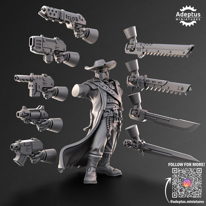 Adeptus Miniatures Inquisitor Ravena. Pose 1. Imperial Guard (Custom Order) - product image 3 of 4
