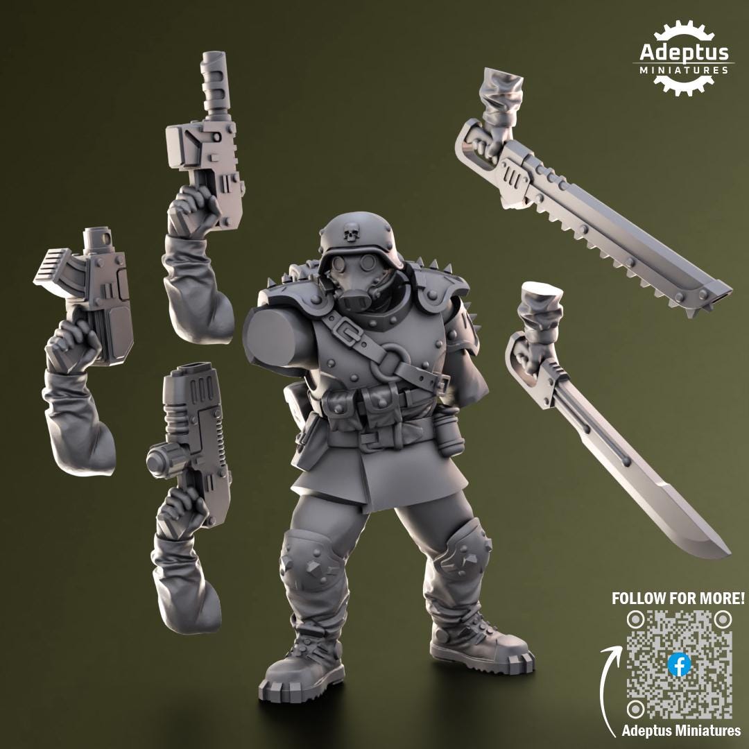 Adeptus Miniatures Grimstone Legion Command Squad (Custom Order) - product image 8 of 10