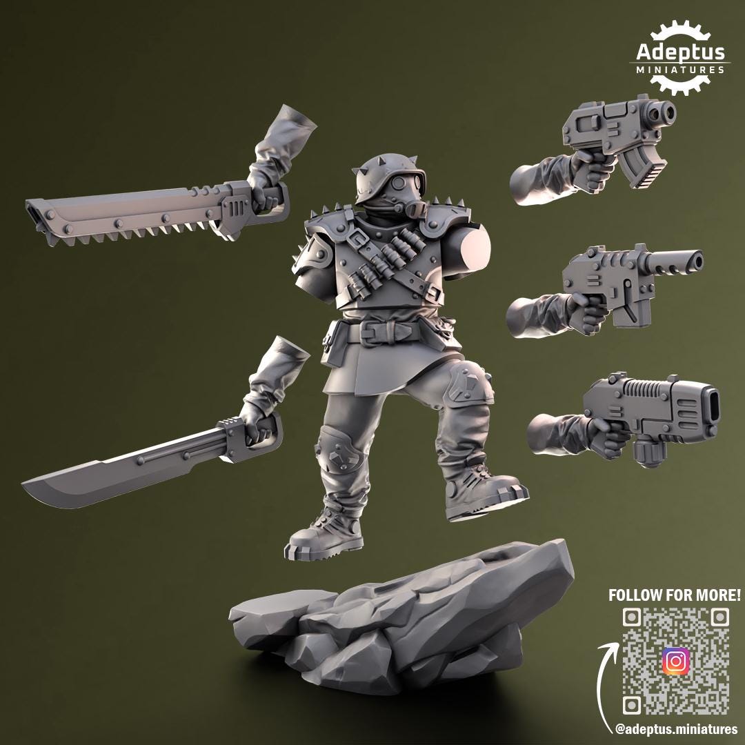 Adeptus Miniatures Grimstone Legion Command Squad (Custom Order) - product image 9 of 10