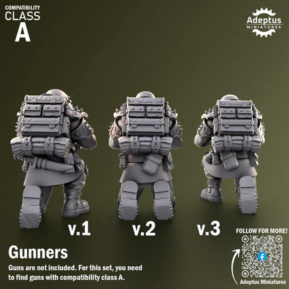 Adeptus Miniatures Grimstone Legion Heavy Weapons Teams x3 (Custom Order) - product image 4 of 8
