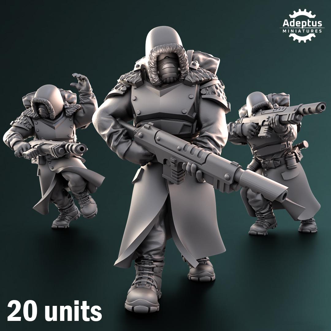 Adeptus Miniatures Frostguard Regiment Infantry Squad (Custom Order) - product image 1 of 7