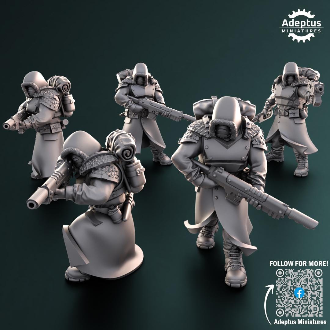 Adeptus Miniatures Frostguard Regiment Infantry Squad (Custom Order) - product image 4 of 7