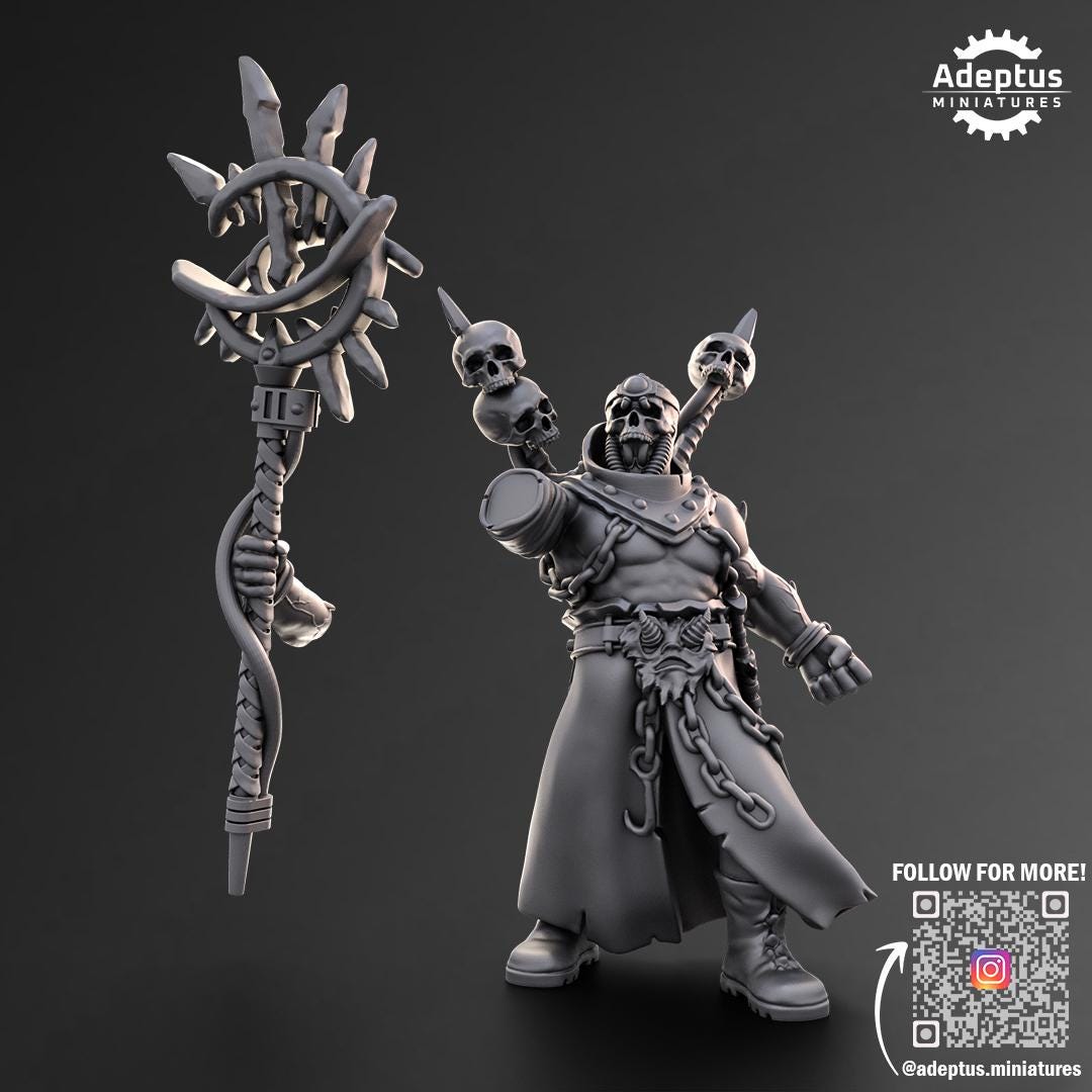 Adeptus Miniatures Doomcaster Psyker. Renegades and Heretics (Custom Order) - product image 3 of 3