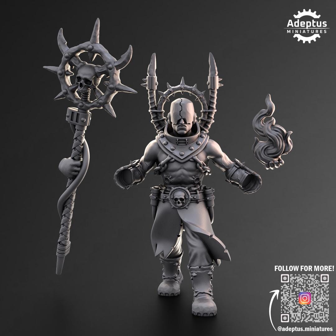 Adeptus Miniatures Shadowseer Psyker. Renegades and Heretics (Custom Order) - product image 3 of 3