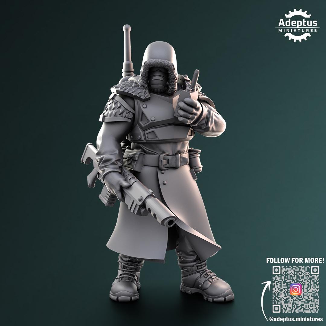 Adeptus Miniatures Frostguard Regiment Command Squad (Custom Order) - product image 5 of 10