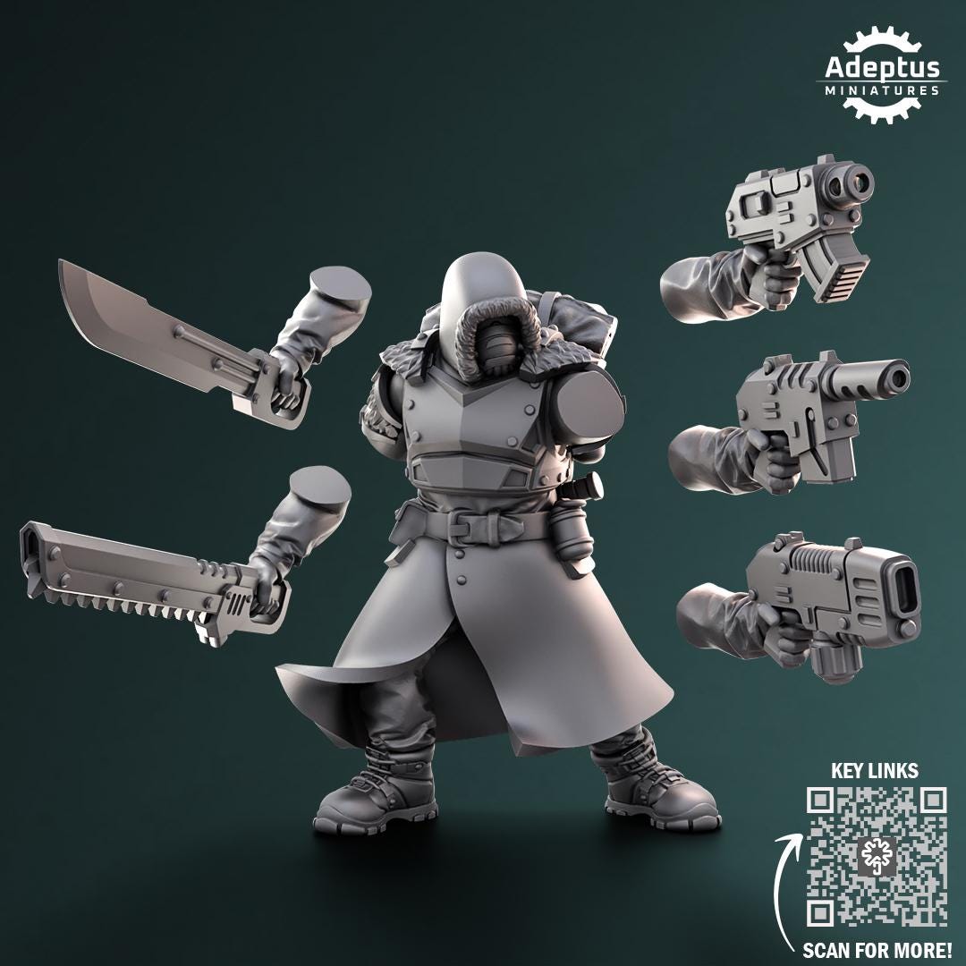 Adeptus Miniatures Frostguard Regiment Command Squad (Custom Order) - product image 7 of 10
