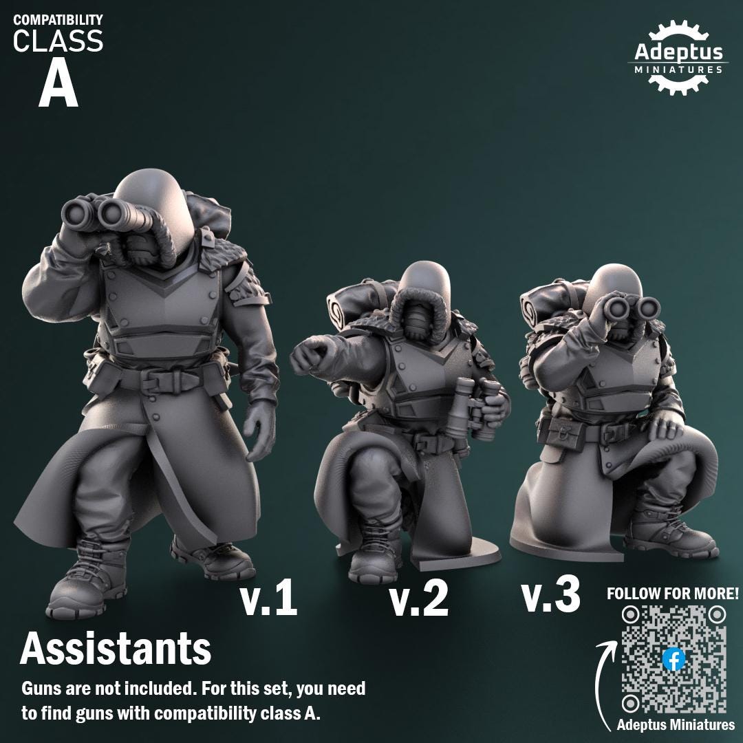 Adeptus Miniatures Frostguard Regiment Heavy Weapons Teams x3 (Custom Order) - product image 7 of 8
