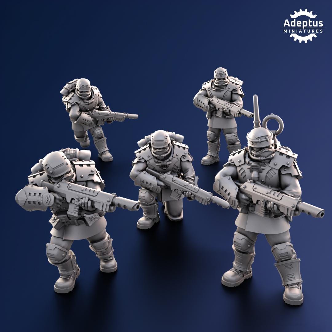 Adeptus Miniatures Steelstorm Regiment Infantry Squad (Custom Order) - product image 3 of 7
