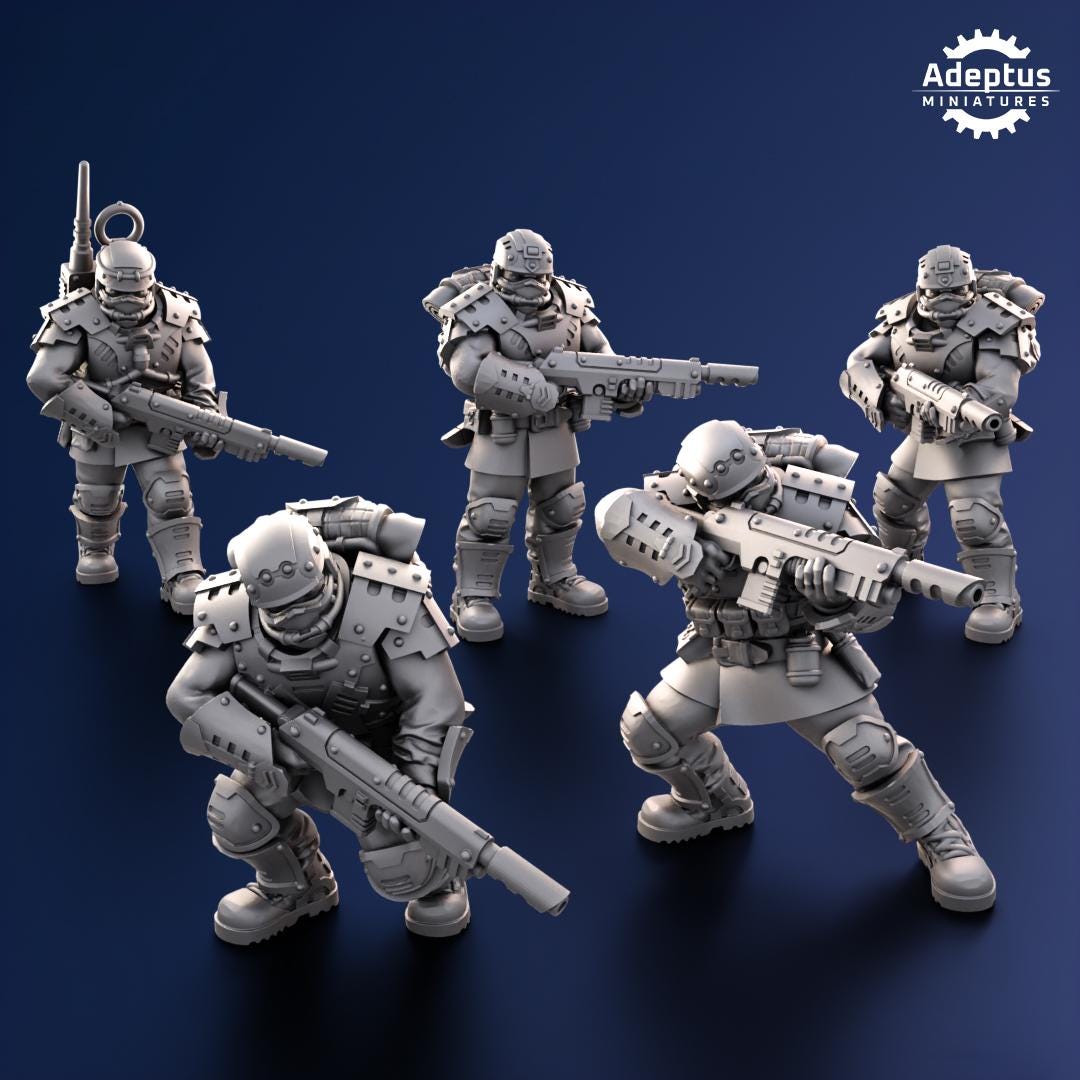 Adeptus Miniatures Steelstorm Regiment Infantry Squad (Custom Order) - product image 5 of 7