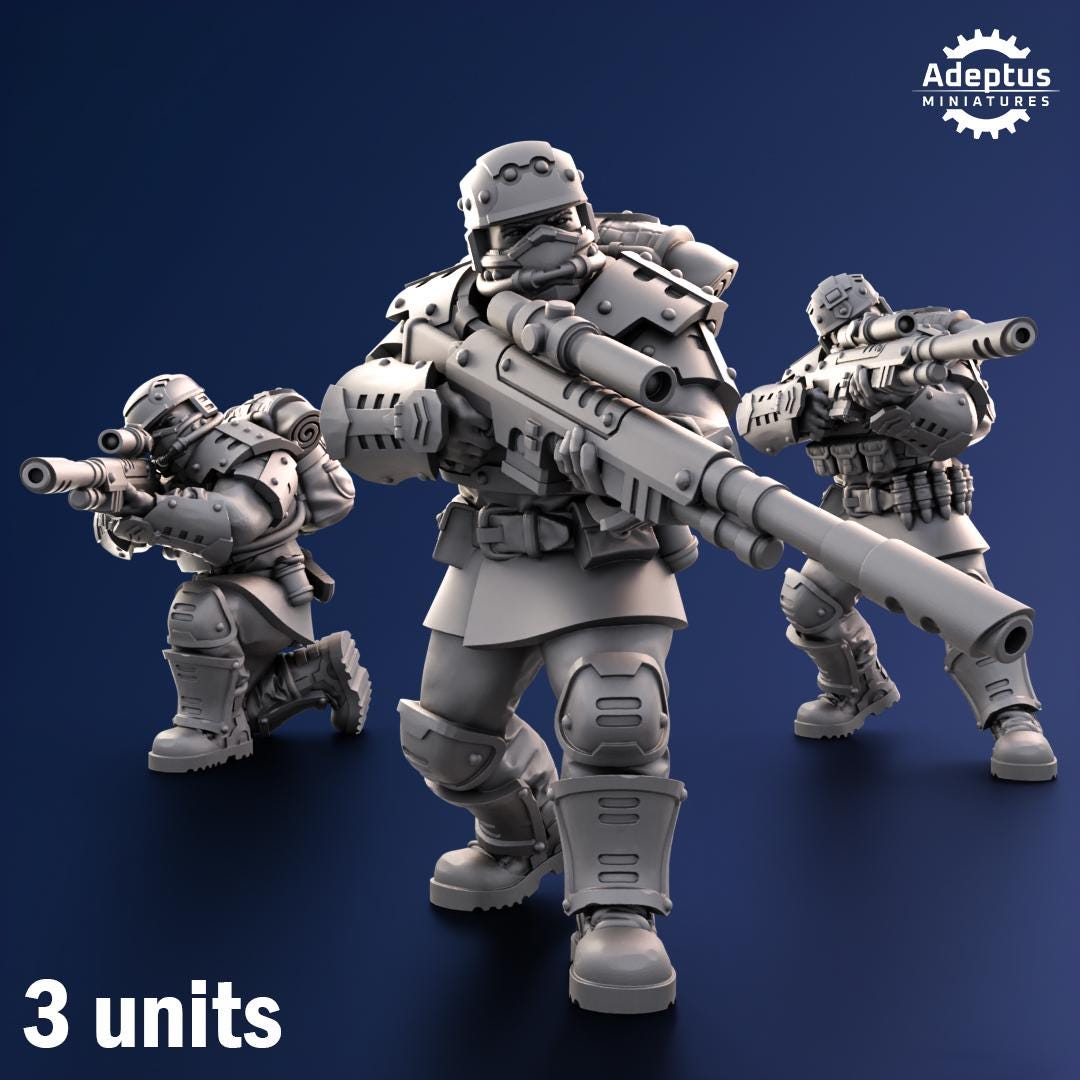 Adeptus Miniatures Steelstorm Regiment Snipers (Custom Order) - product image 1 of 5