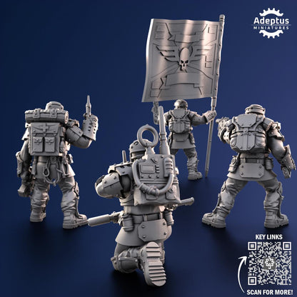 Adeptus Miniatures Steelstorm Regiment Command Squad (Custom Order) - product image 2 of 10