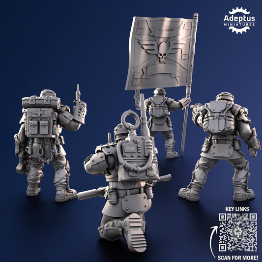 Adeptus Miniatures Steelstorm Regiment Command Squad (Custom Order) - product image 2 of 10