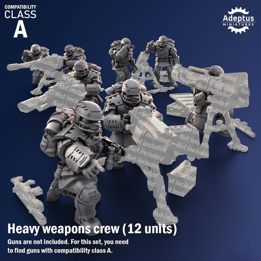 Adeptus Miniatures Steelstorm Regiment Heavy Weapons Teams x3 (Custom Order) - product image 1 of 8