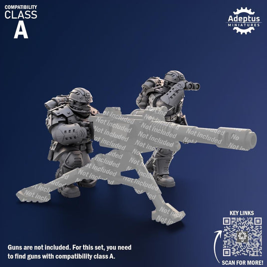 Adeptus Miniatures Steelstorm Regiment Heavy Weapons Teams x3 (Custom Order) - product image 2 of 8