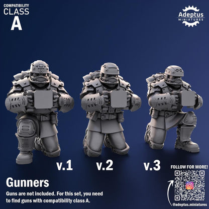Adeptus Miniatures Steelstorm Regiment Heavy Weapons Teams x3 (Custom Order) - product image 3 of 8
