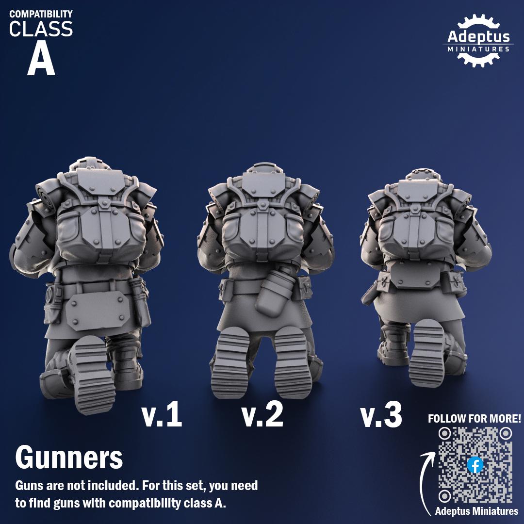 Adeptus Miniatures Steelstorm Regiment Heavy Weapons Teams x3 (Custom Order) - product image 4 of 8