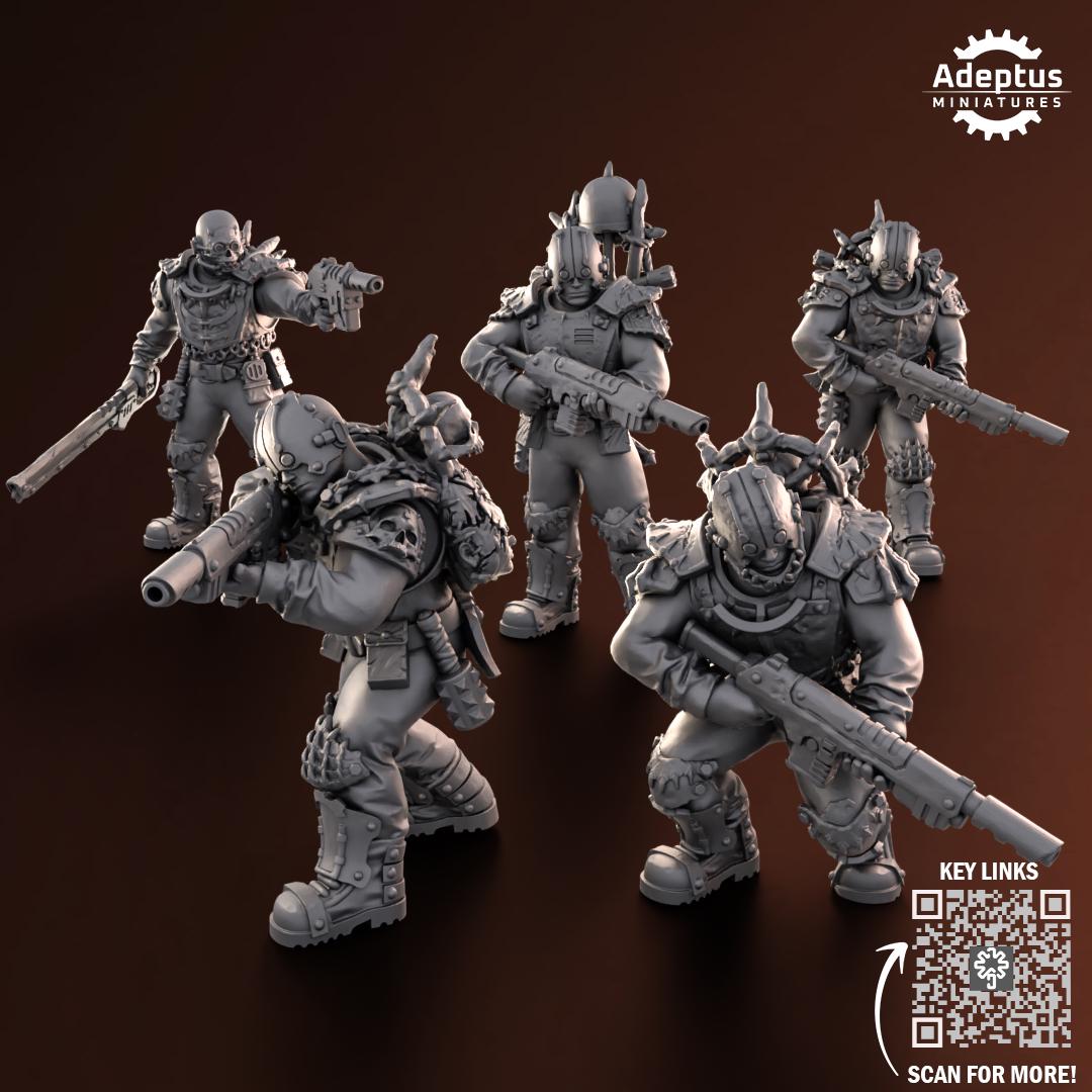 Adeptus Miniatures Shattered Legion. Renegades and Heretics Infantry Squad (Custom Order) - product image 2 of 10