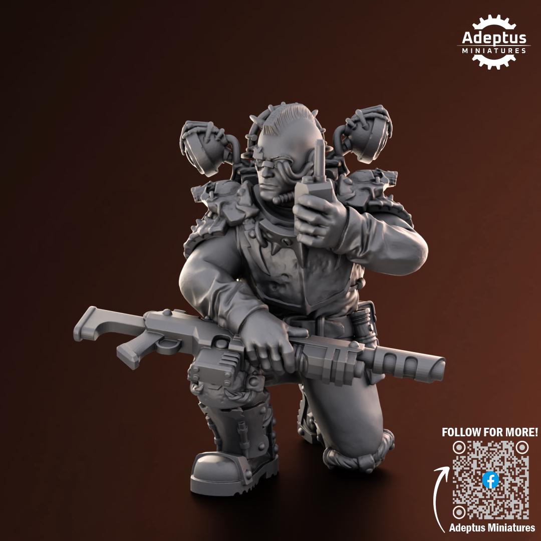 Adeptus Miniatures Shattered Legion. Renegades and Heretics Command Squad (Custom Order) - product image 4 of 9