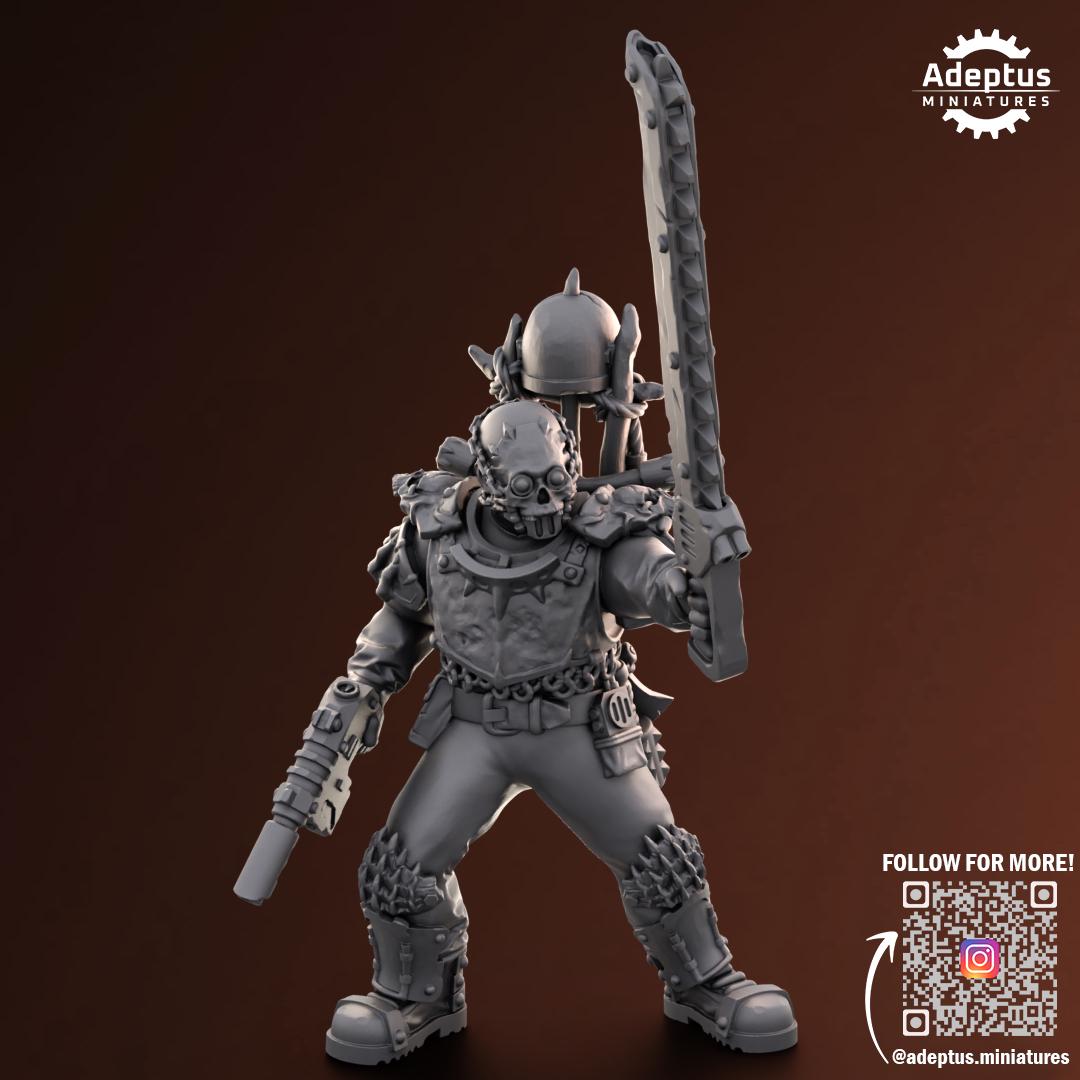 Adeptus Miniatures Shattered Legion. Renegades and Heretics Command Squad (Custom Order) - product image 5 of 9