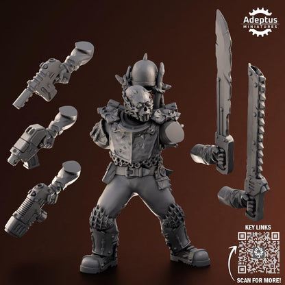 Adeptus Miniatures Shattered Legion. Renegades and Heretics Command Squad (Custom Order) - product image 6 of 9