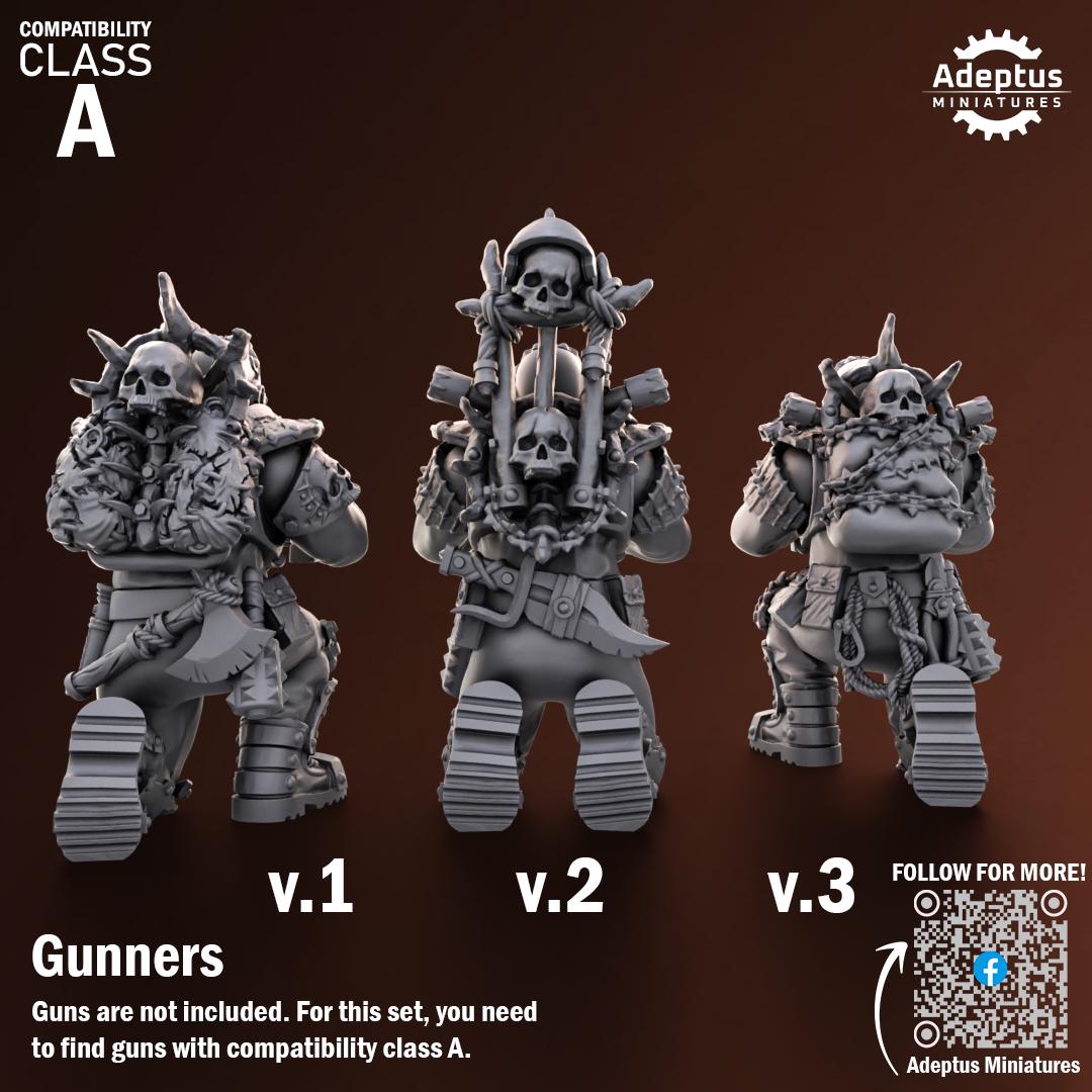Adeptus Miniatures Shattered Legion. Renegades and Heretics Heavy Weapons Teams x3 (Custom Order) - product image 4 of 8