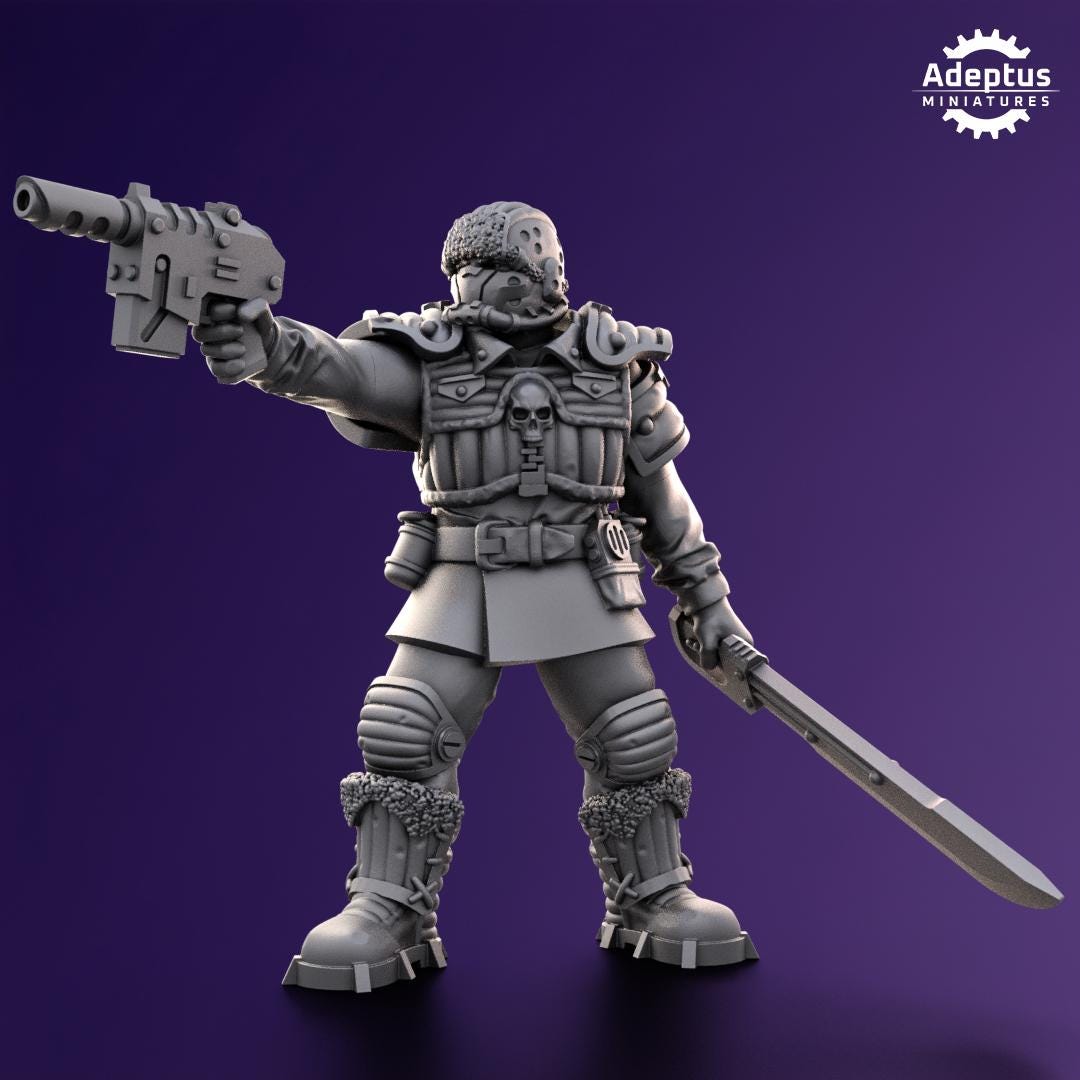 Adeptus Miniatures Stormworn Troops Command Squad (Custom Order) - product image 5 of 10