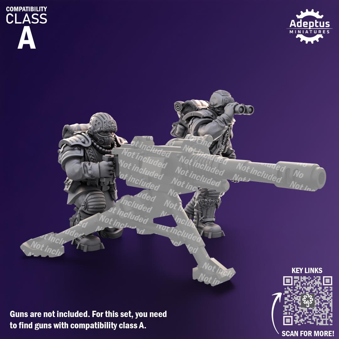 Adeptus Miniatures Stormworn Troops Heavy Weapons Teams x3 (Custom Order) - product image 2 of 8