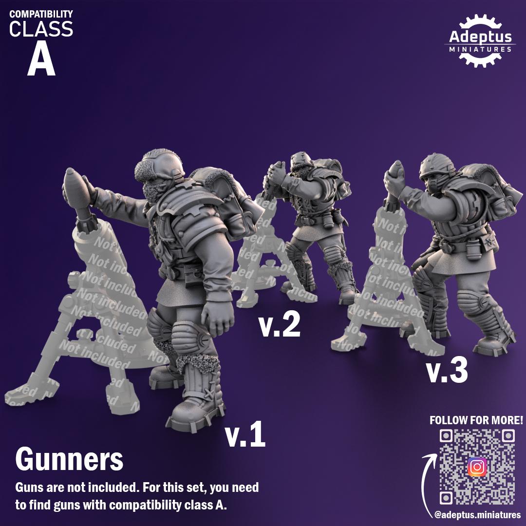 Adeptus Miniatures Stormworn Troops Heavy Weapons Teams x3 (Custom Order) - product image 6 of 8
