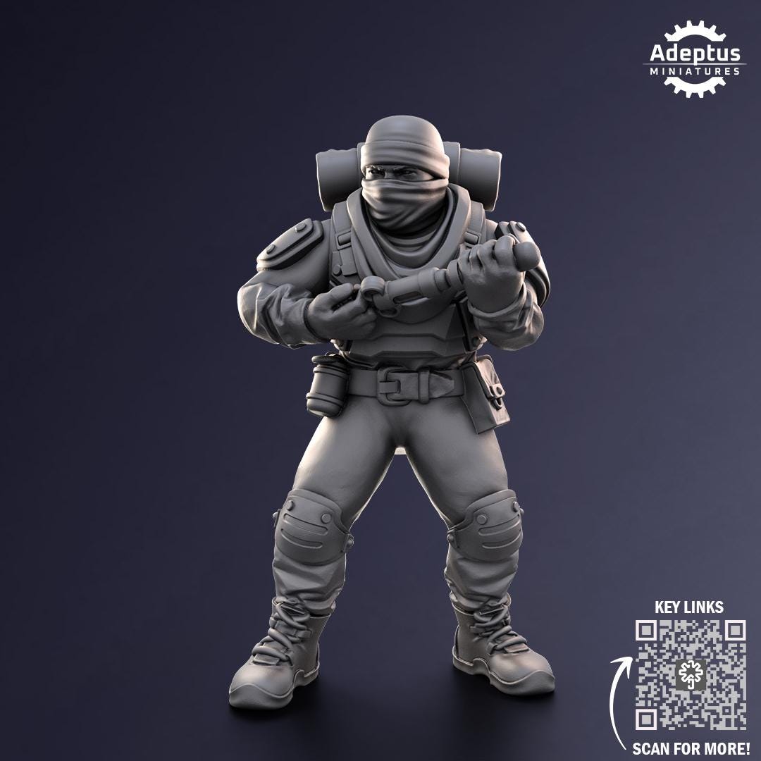 Adeptus Miniatures Sandshroud Battalion Command Squad (Custom Order) - product image 4 of 9