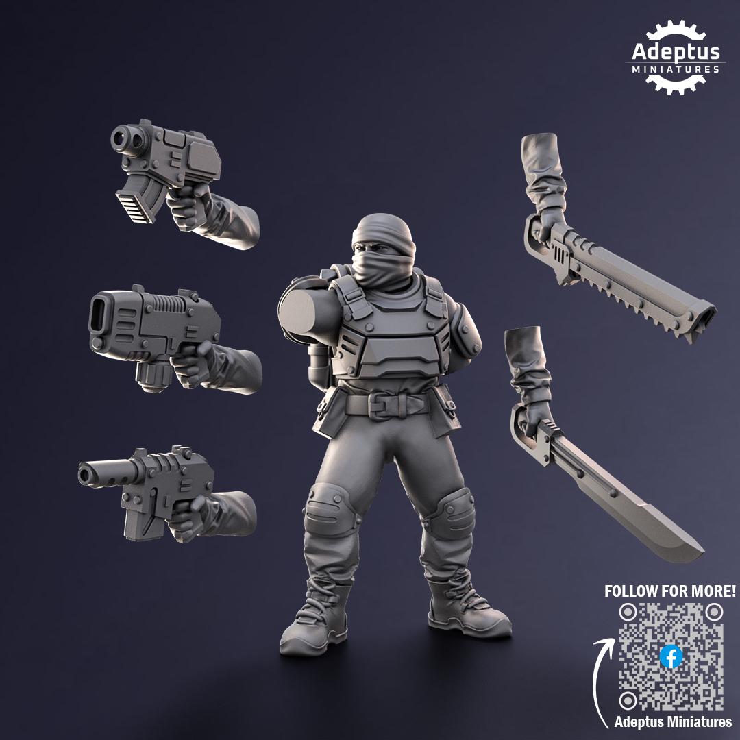 Adeptus Miniatures Sandshroud Battalion Command Squad (Custom Order) - product image 6 of 9