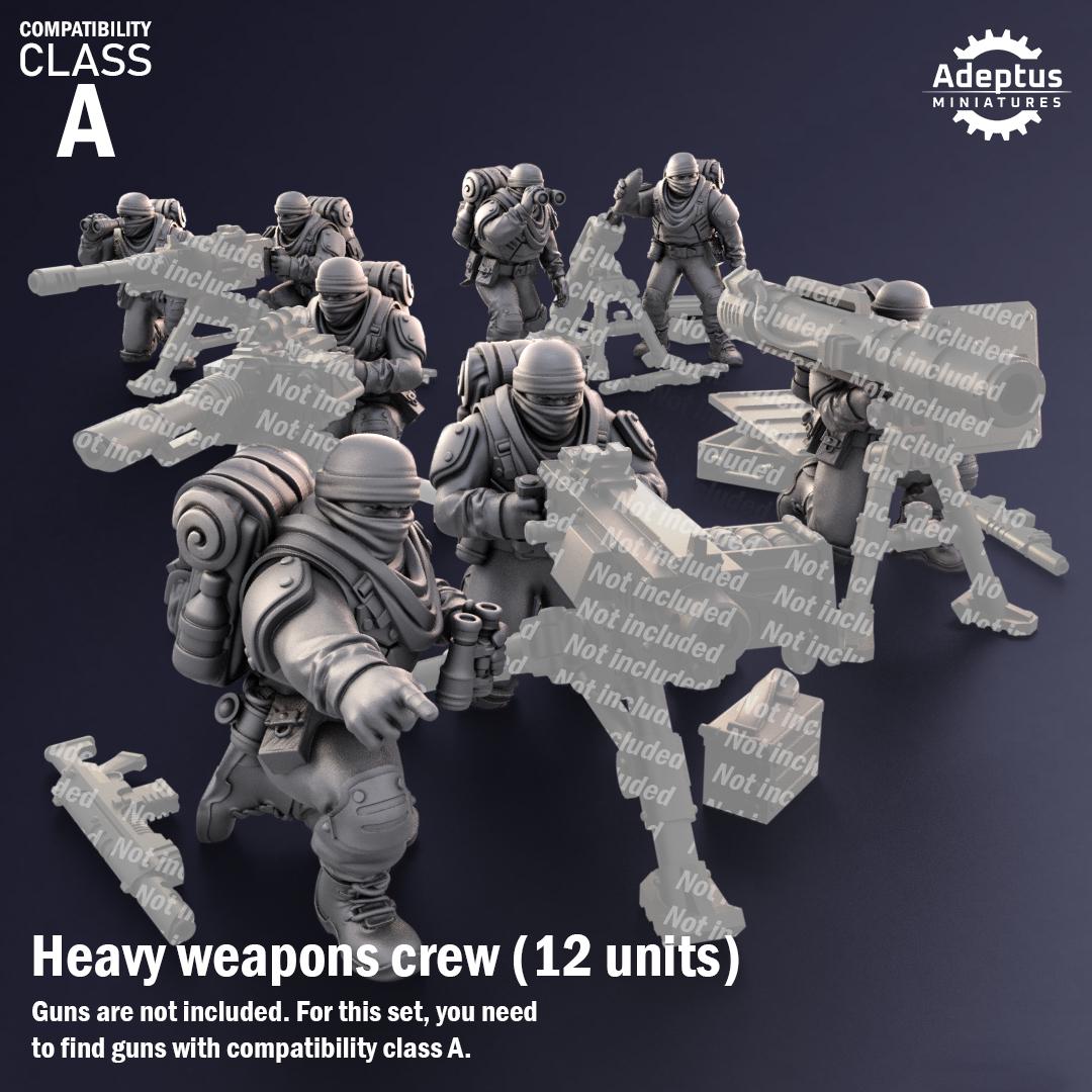 Adeptus Miniatures Sandshroud Battalion Heavy Weapons Teams x3 (Custom Order) - product image 1 of 8