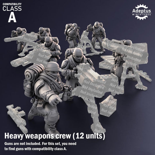 Adeptus Miniatures Sandshroud Battalion Heavy Weapons Teams x3 (Custom Order) - product image 1 of 8